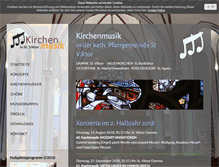 Tablet Screenshot of kirchenmusik-damme.de
